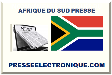 AFRIQUE DU SUD PRESSE